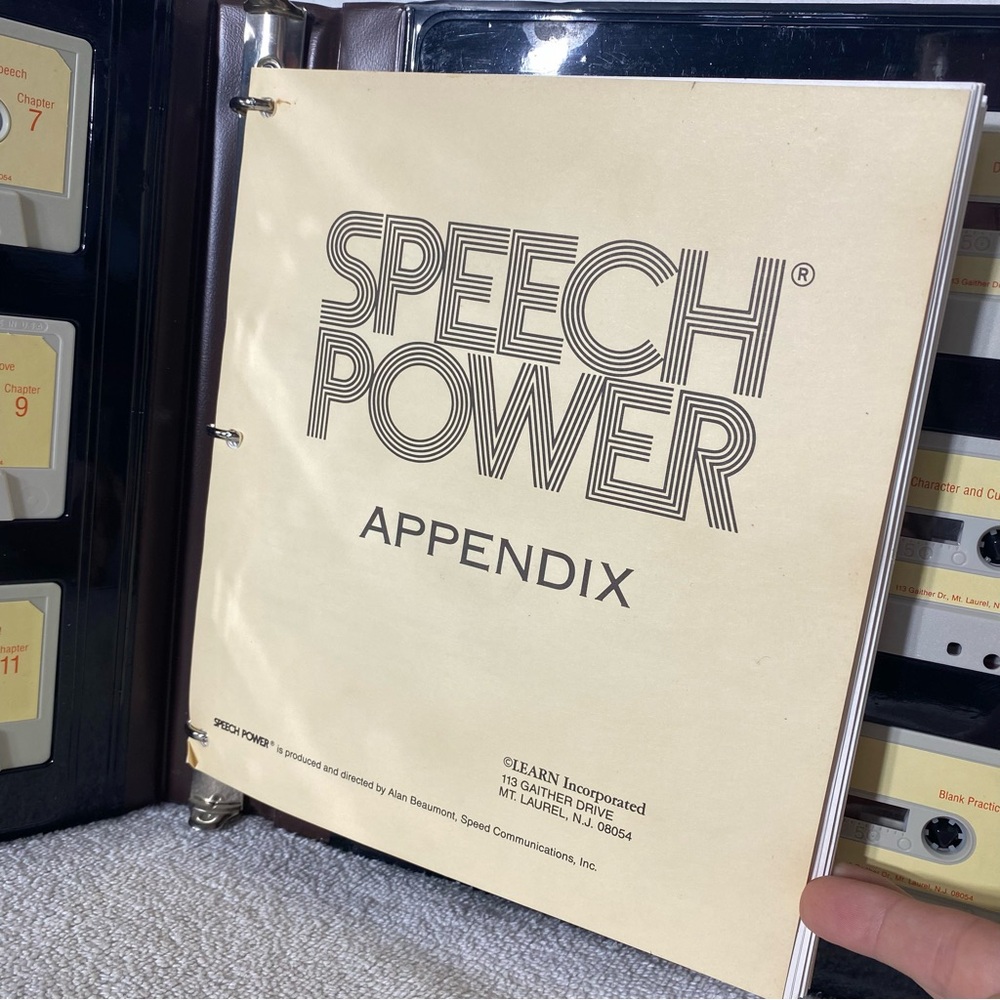 Vintage 1983 Learn Inc Speech Power Cassette Tape Learning & Educational Program - Picture 5 of 11